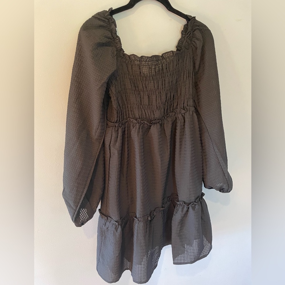 NWT Umgee Black Smocked Dress Size Small